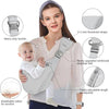 YEMKEZO- Portabebés para recién nacidos a niños pequeños De 7-45 lbs, gris