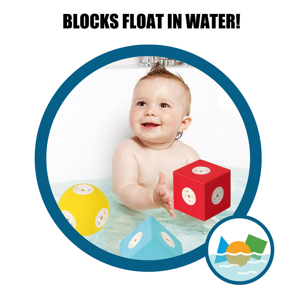 Juego de 24 bloques magnéticos para niños