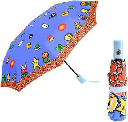 Paraguas plegable resistente al viento, con apertura y cierre automáticos