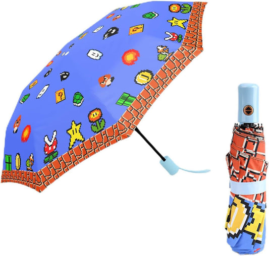 Paraguas plegable resistente al viento, con apertura y cierre automáticos