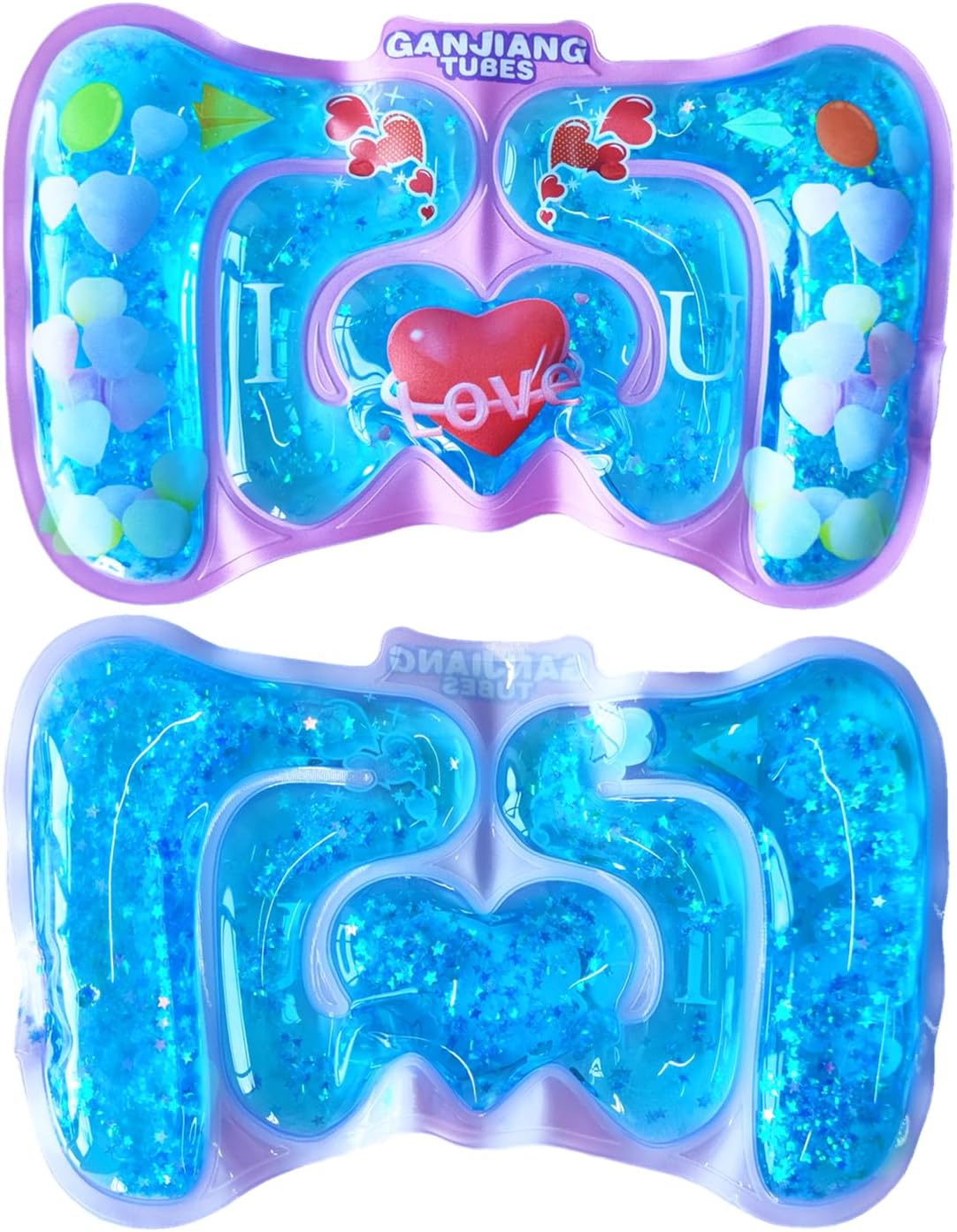 Paquete de 2 juguetes sensoriales de tubo blando para la ansiedad