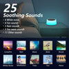 Color Noise- Máquinas de sonido con luz nocturna de 10 colores, 25 sonidos relajantes