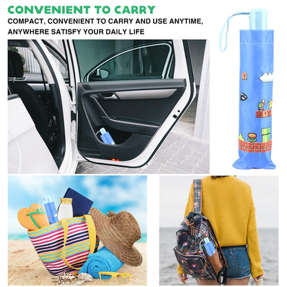 Paraguas plegable resistente al viento, con apertura y cierre automáticos