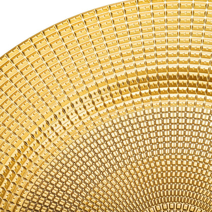 Hiceeden Paquete de 12 platos de carga dorados para platos llanos