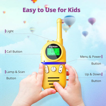 Inspireyes Walkie Talkies para niños recargables