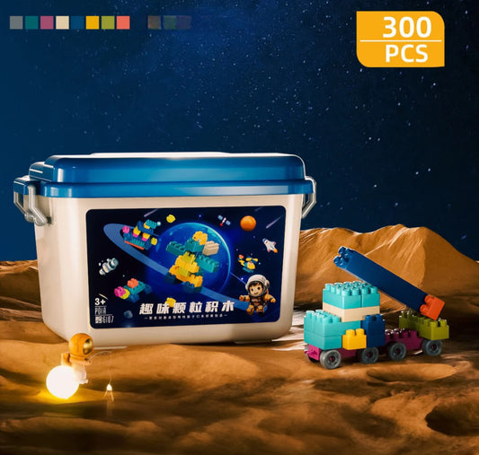 Caja de bloques de colores pequeños para niños,300 pcs