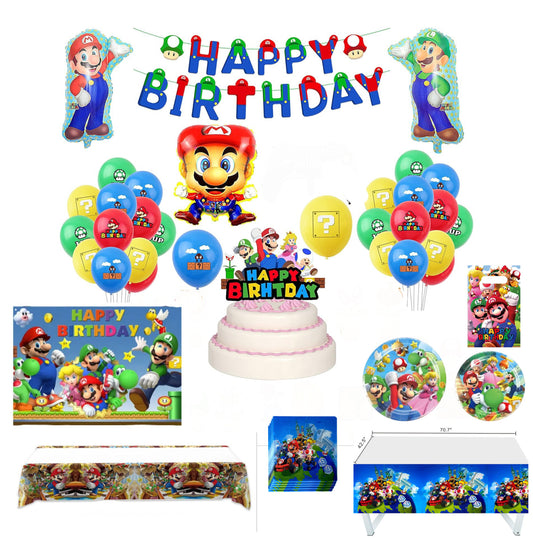 Paquete de Fiesta Mario Bros 01, 40 personas