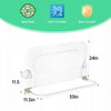 UPGOGO- Barandilla plegable, 33 pulgadas largo, blanca