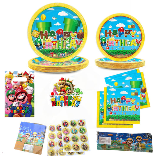 Paquete de fiesta Mario Bros 03 (24 personas)