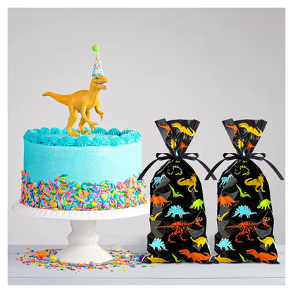 80 bolsas de plástico para dulces dinosaurio