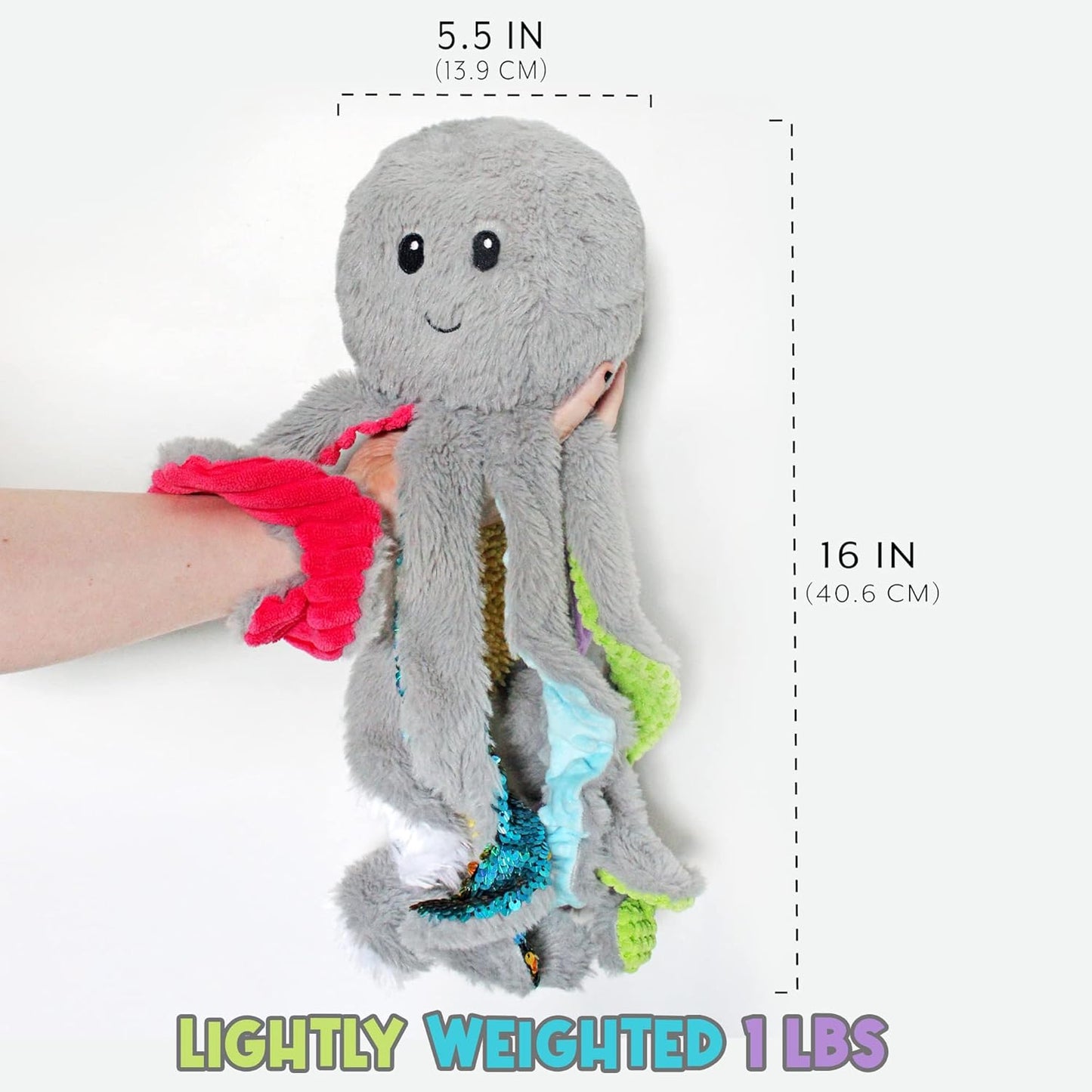 Juguete de pulpo sensorial de peluche