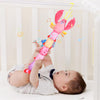 Augleka- Juguete para bebé con relleno musical de peluche para 0-12 meses (rosa)