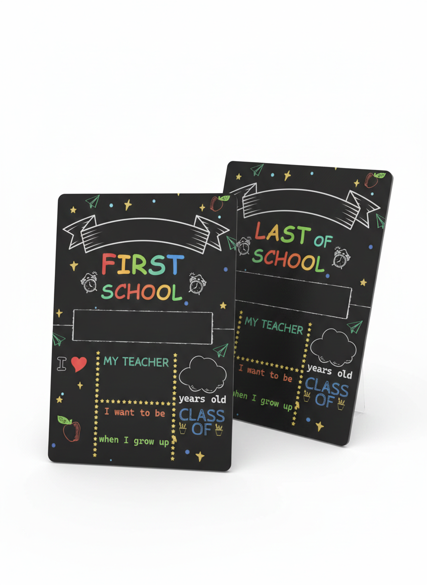 Pizarra primer día de clases y último día de clases