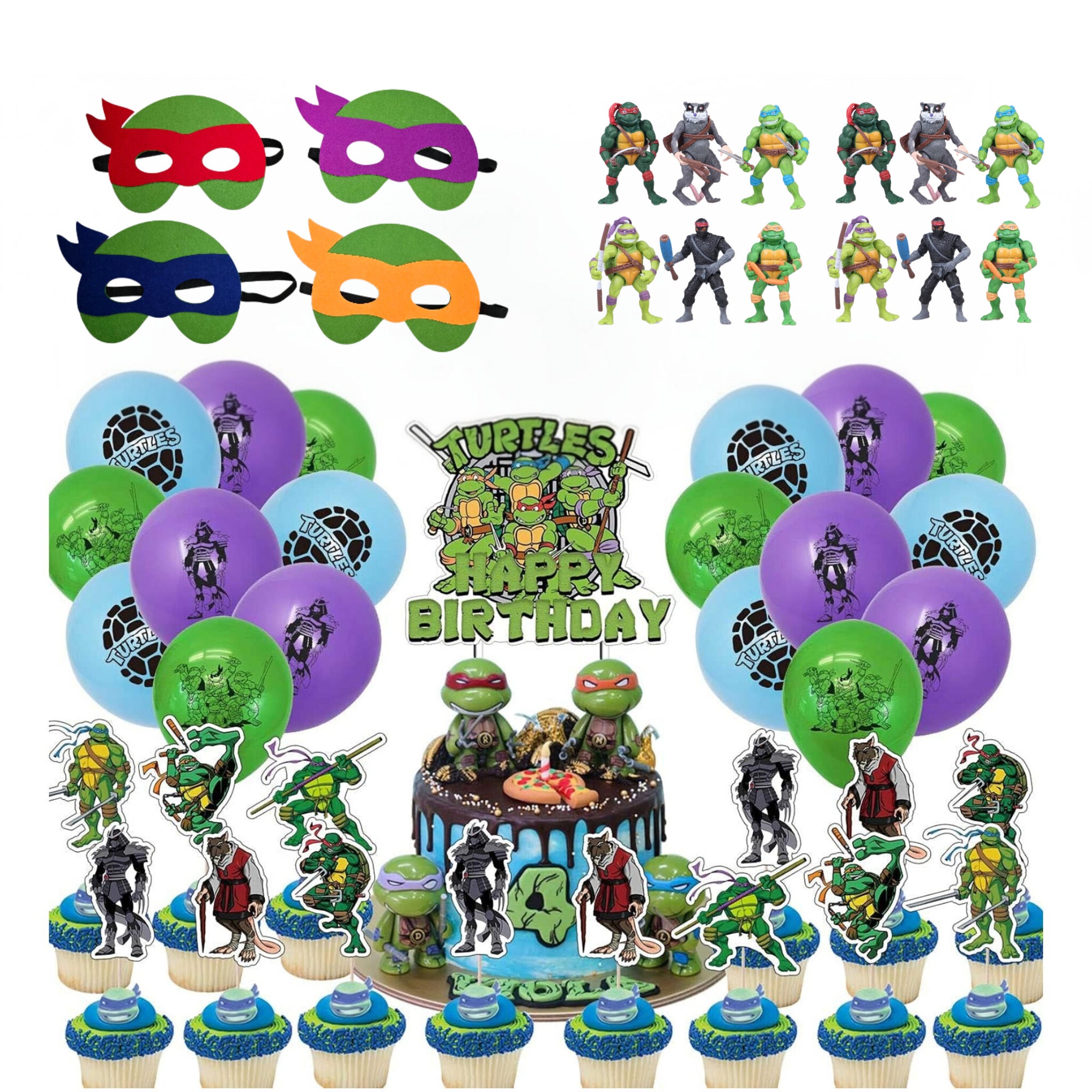 Set de decoración Tortugas Ninja