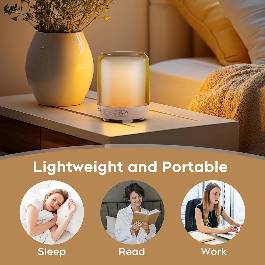 Lámpara de terapia de luz verde para aliviar la ansiedad, fotosensibilidad, migraña e insomnio