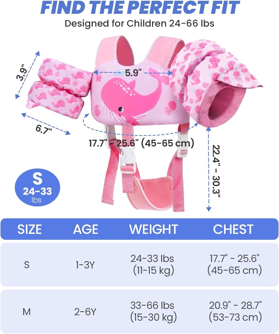 Flotador para niños, talla M 15-30kg