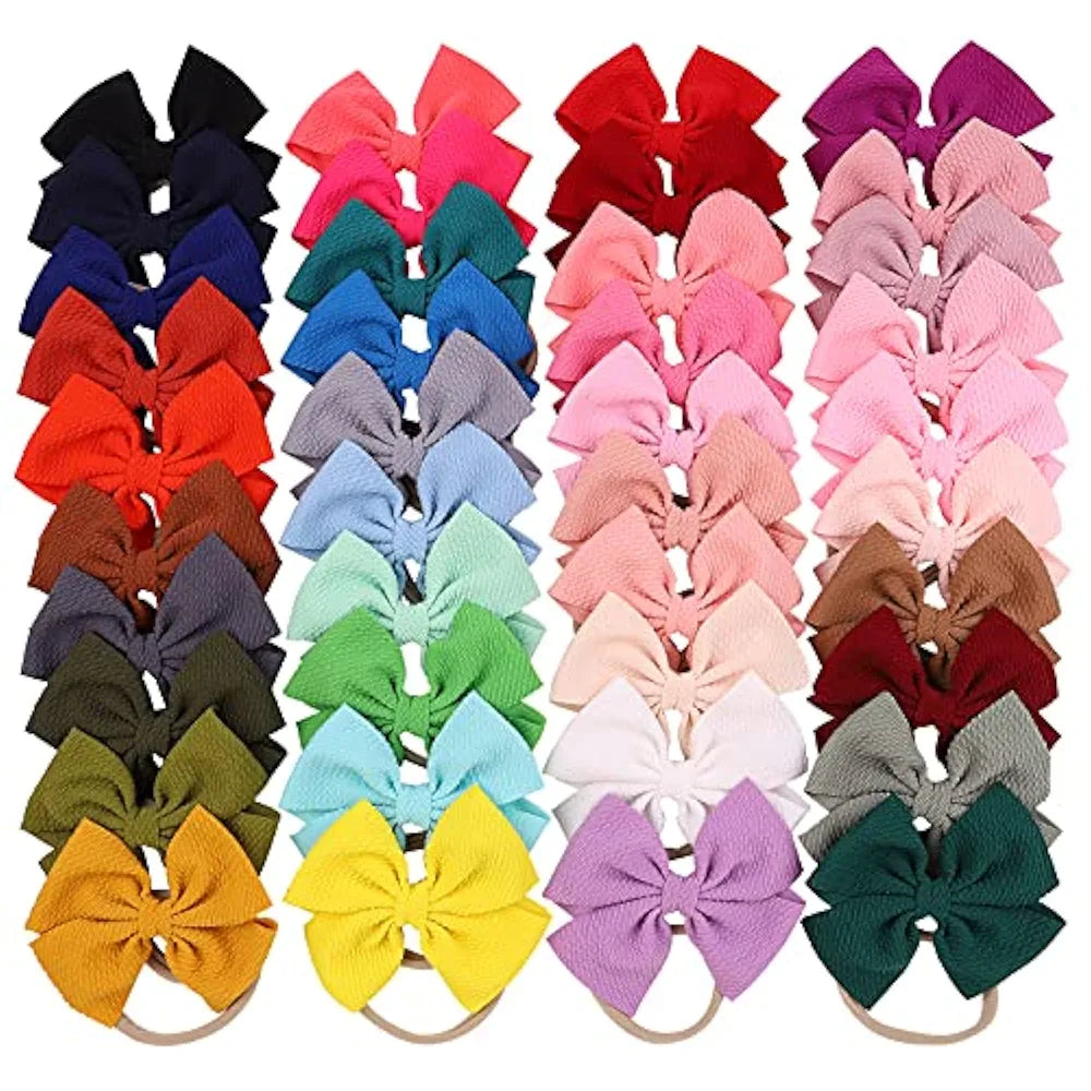 Jollybows- 25 diademas de lazos para el pelo