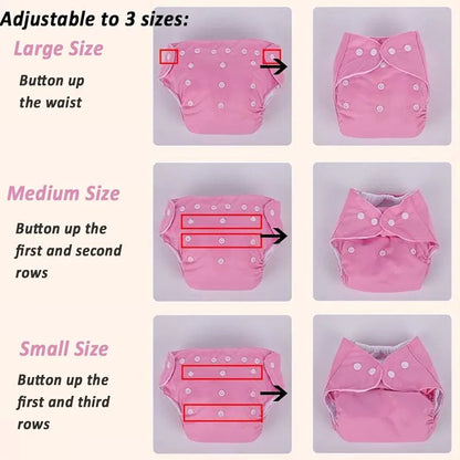 Pañales reutilizables (no incluye insertos) 3 uds
