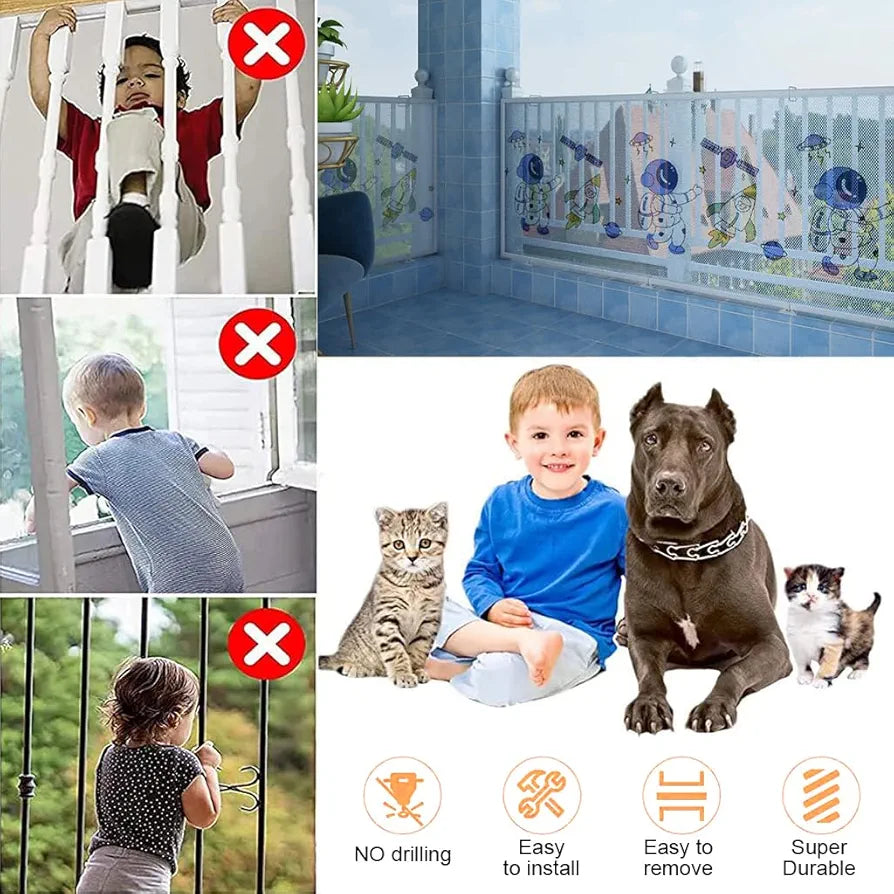 Red de seguridad para bebés, 118'' x 27''