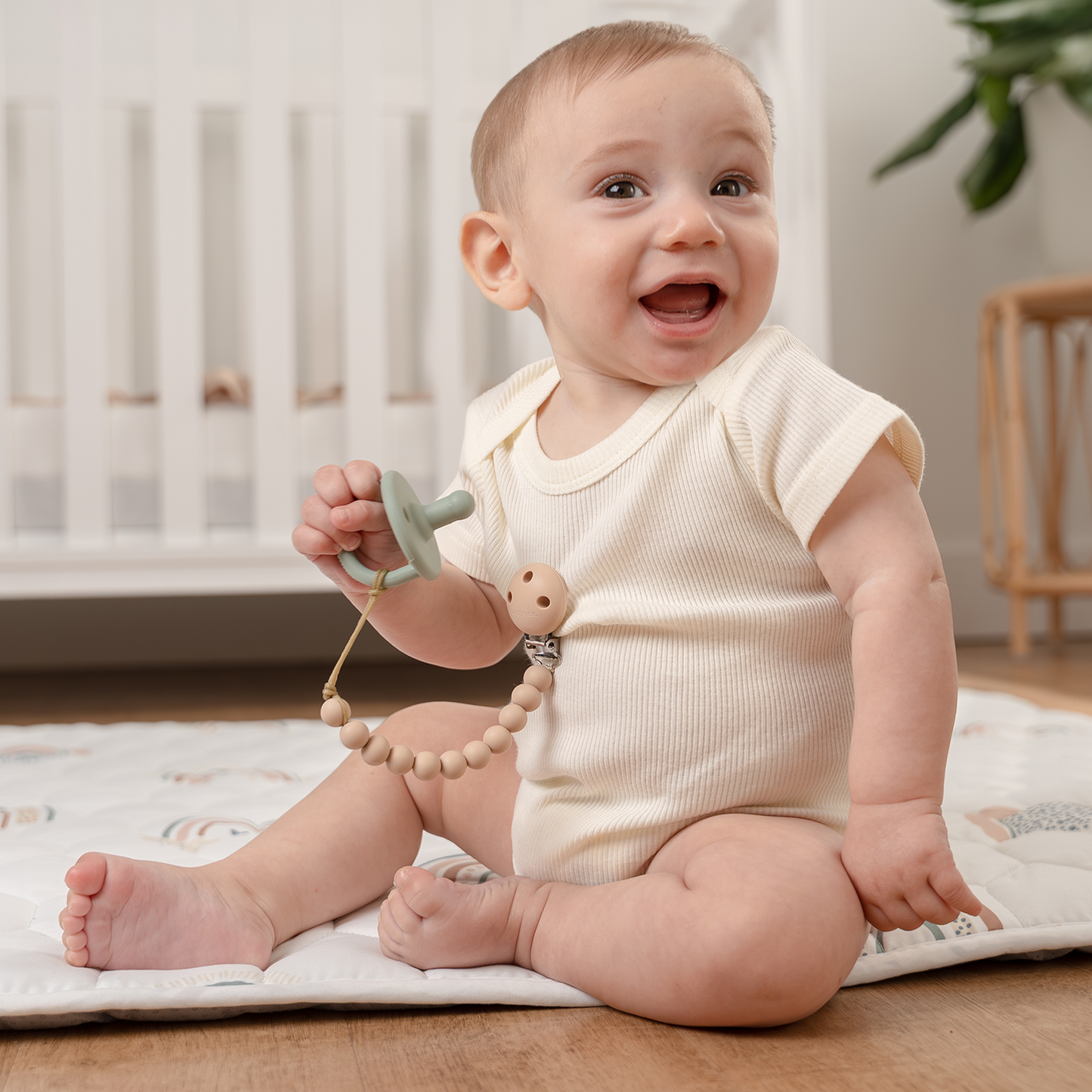 Comfy Cubs- Clips de madera para chupetes, 2uds