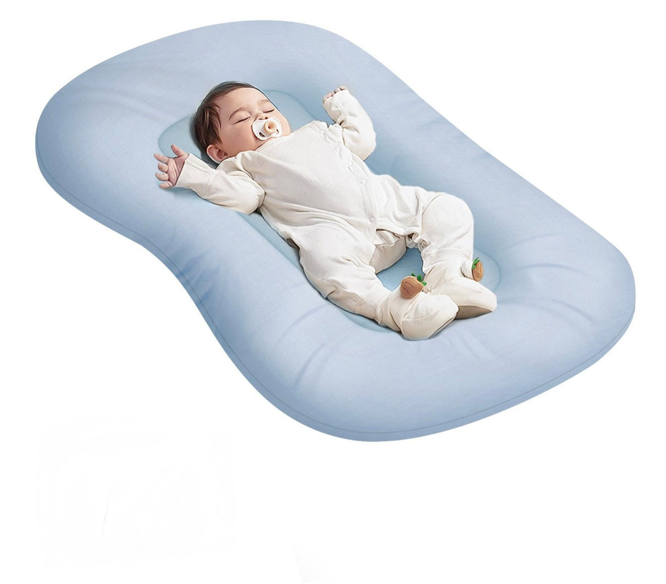 Tumbona Para Bebé Luvbeemom Zumablue 100% Algodón 89 X 51