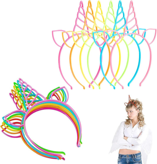 Diademas de unicornio, 12uds