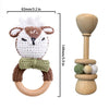 Set de sonajeros de madera para bebés