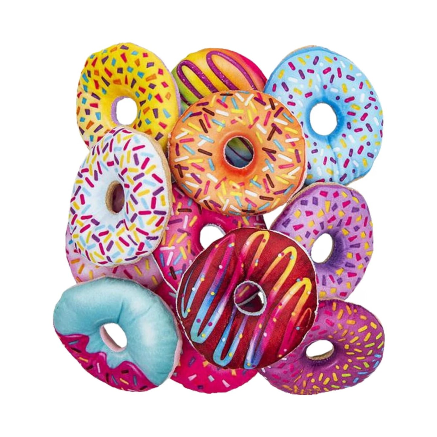 12 donas de 4" de peluche