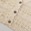 Chaleco con cuello en V crochet, 12-18meses