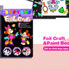 Libro divertido con juegos de arte de aluminio y pintura de acuarela para niños