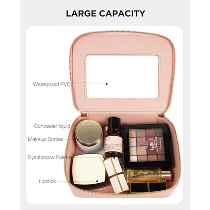 Bolsa de maquillaje transparente