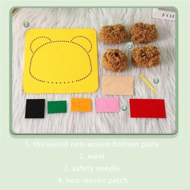 Kit de manualidades creativas de fieltro para niños (4 piezas)