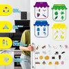 11pcs de magnetos de clasificación de colores