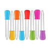 Goteros de 5 ml para líquidos, pipetas de silicona y plástico, paquete de 10