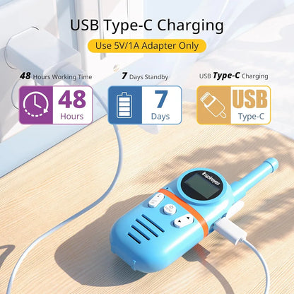 Inspireyes Walkie Talkies para niños recargables