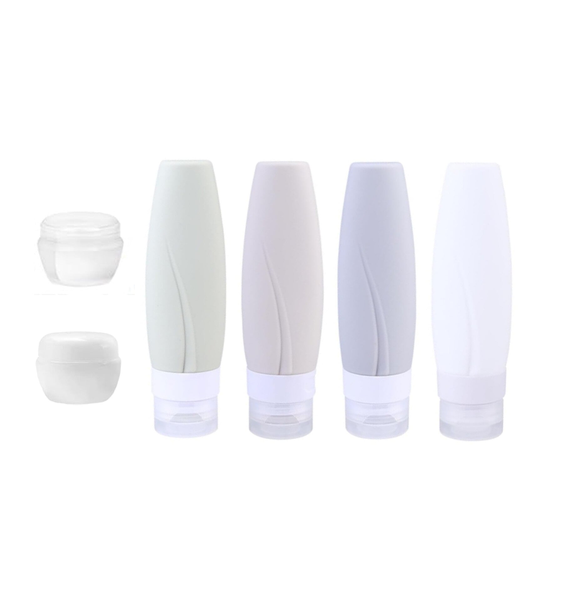 Set de Botellas De Silicona para viaje, 3floz