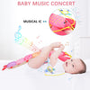 Augleka- Juguete para bebé con relleno musical de peluche para 0-12 meses (rosa)