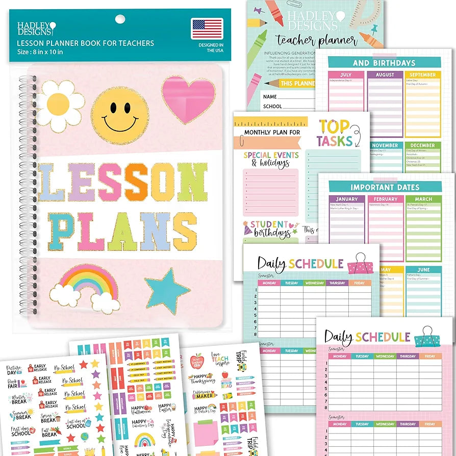 Hadley Designs Planificador para profesores 2025-2026