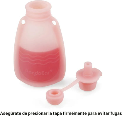 PandaEar Bolsas de alimentos reutilizables de silicona para bebés libre de BPA