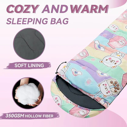 Saco de dormir para niños para acampar