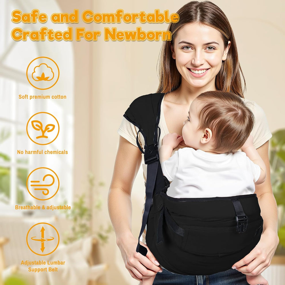 Mochila Portabebés Ergonómica, 6-48 meses, 25-60 libras, Verde
