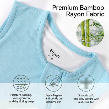 EasyFi- Saco de dormir de rayón de bambú, 0.5 Tog, de 12 a 18 meses
