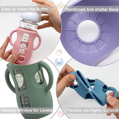 Paquete de 4 fundas de silicona para biberones Avent