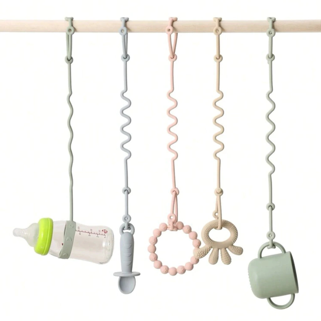 Set de clips de silicona para utensilios de alimentación y juguetes