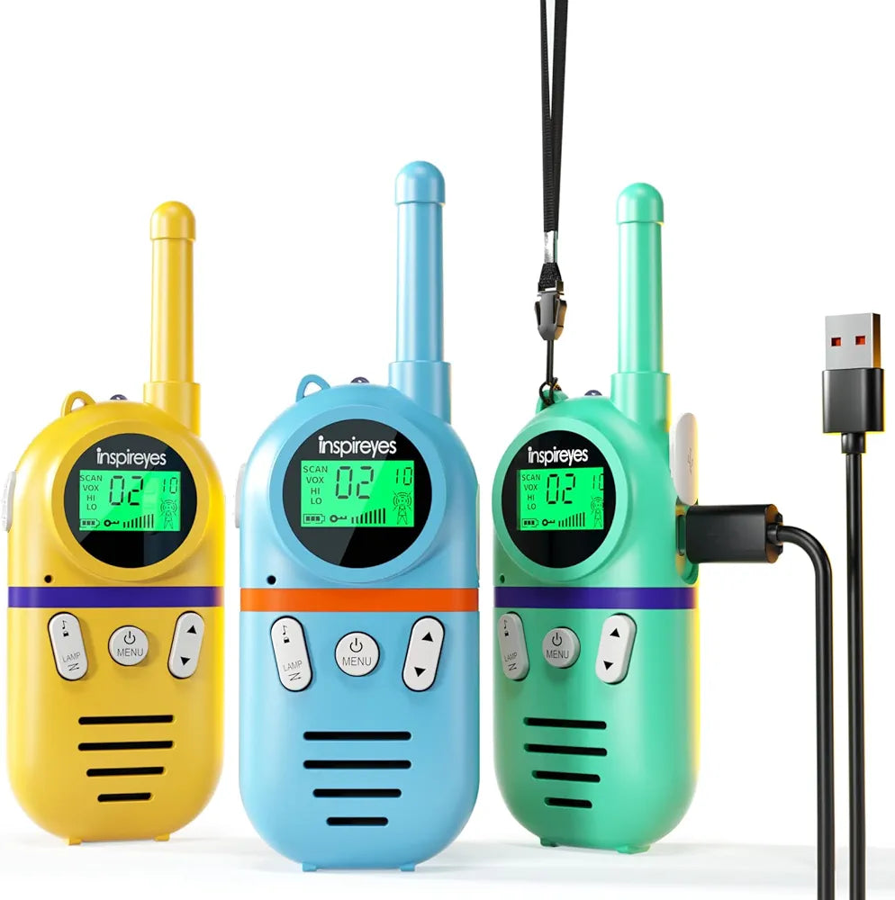 Inspireyes Walkie Talkies para niños recargables