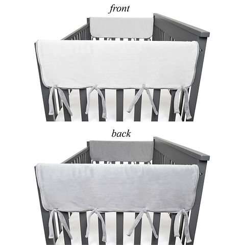 Comfort for babies-Fundas reversibles de chenilla suave para barandillas de cuna, 2uds