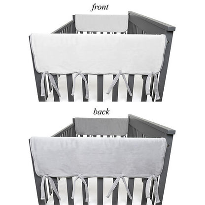 Comfort for babies-Fundas reversibles de chenilla suave para barandillas de cuna, 2uds