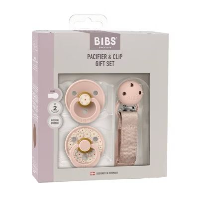 Bibs - Set de chupetes+ clip, 6m+