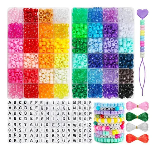 Zanzanyuhang- Cuentas De Pony y Kit De Fabricación De Pulseras