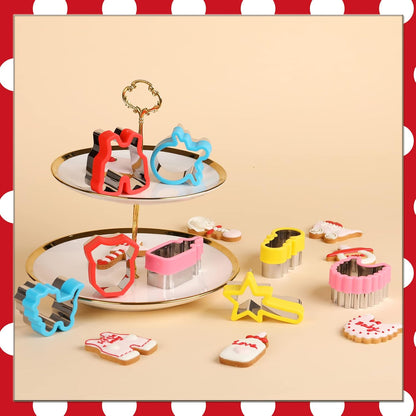 Etersion-Cortadores de galletas para baby shower, 8 piezas